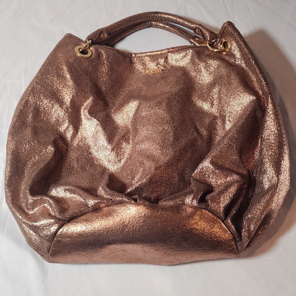 Hot Kiss Metallic Bronze Women's Shoulder Bag